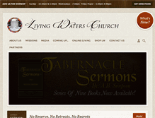 Tablet Screenshot of livingwatersofchino.org